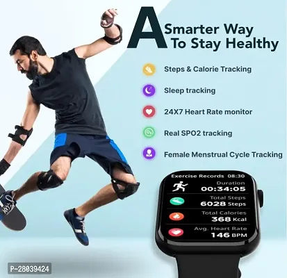 Modern Bluetooth Smartwatch With Strap For Unisex-thumb3