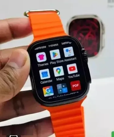 S8 Ultra 4g Android Smartwatch with Sim Cards  Wifi Cellular Connection / GPS - Orange, Free Size