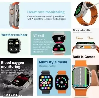 S8 Ultra 4g Android Smartwatch with Sim Cards  Wifi Cellular Connection / GPS - Orange, Free Size-thumb5