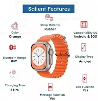 S8 Ultra Android Smart Watch 4G Sim Card 49mm Camera WiFi GPS - Orange, Free Size-thumb4