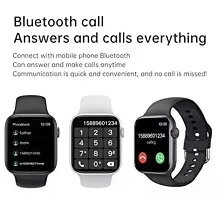 T500 Ultra Smartwatch 1.79 inch Display Bluetooth Calling Smart Watch - Black, Free Size-thumb3