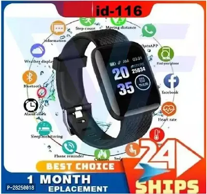 Stylish Black Smartwatch With OLED Display Fitness Tracker And Multiple Features-thumb0