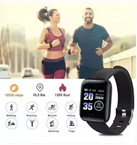 Stylish Black Smartwatch With OLED Display Fitness Tracker And Multiple Features-thumb1