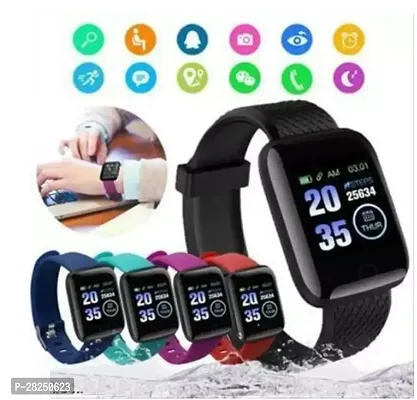 Stylish Black Smartwatch With OLED Display Fitness Tracker And Multiple Features-thumb0