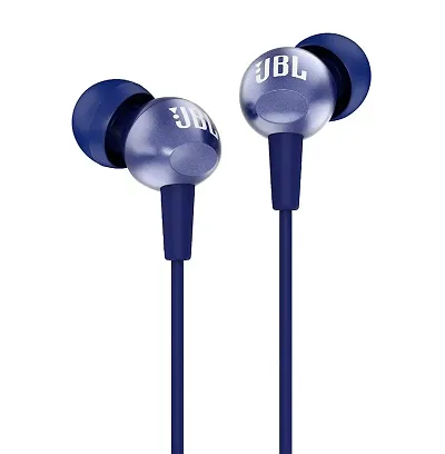(Refurbished) Jbl C200Si Wired In Ear Earphones With Microphone Blue