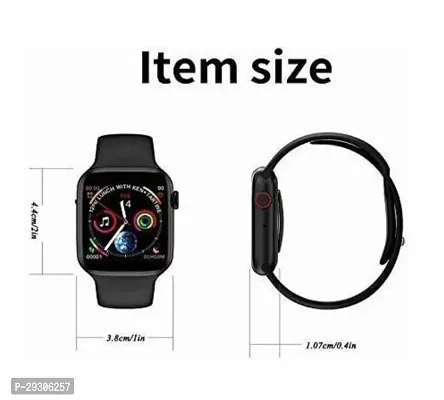 T500 Smart Watch Fitpro 8 Series bluetooth Calling Support for Men Women boy Girl Adult and Fitness Tracker, Heart Oxygen Monitor Smartwatch - Black, Free Size-thumb3