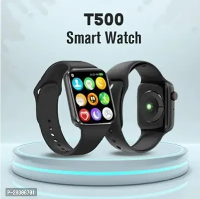 T-500 S8 Series Smart Watch Heart Rate Monitor Sleep Monitor, Text Messaging, Pedometer, Calorie Tracker, Distance Tracker, Calendaring, Sedentary Reminder Smartwatch (Black, Free Size)