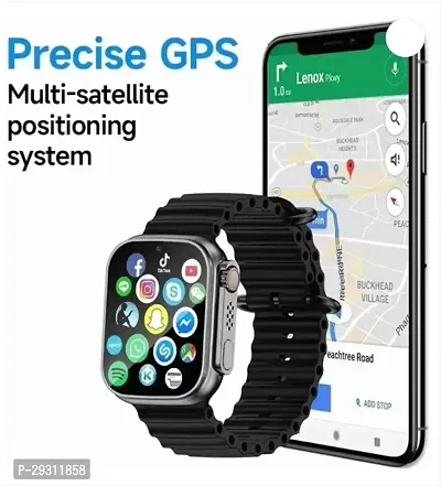 S8 Ultra Smart Watch with 4G SIM Card, Facebook, YouTube, Android, Sports Features, Bluetooth Calling(SIM Supported) Extra Band (Black)-thumb3