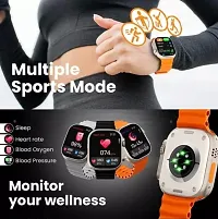 S8 Ultra Smart Watch | HD 1.79 Display  (Orange, Free Size)-thumb1