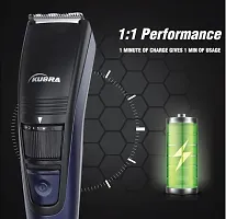 Kubra KB-1016 Hair Trimmer For Men/Beard Trimmer For Men, Blue | USB Charging Trimmer Men | 45-Minute Runtime | Adjustable 20 Length Setting | Ultra Sleek Beared Trimmer-thumb3