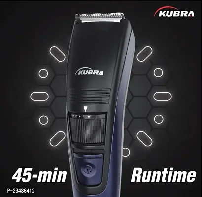 Kubra KB-1016 Hair Trimmer For Men/Beard Trimmer For Men, Blue | USB Charging Trimmer Men | 45-Minute Runtime | Adjustable 20 Length Setting | Ultra Sleek Beared Trimmer-thumb3