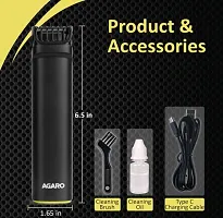 AGARO MT 8001 Beard Trimmer for Men, 60min Run Time, USB Charging, Fast Charge, 20 Length Setting, Rechargeable Battery, Black-thumb2