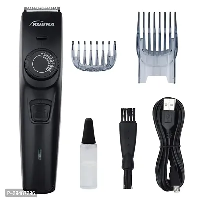 KB-1088 Hair and Beard Trimmer with USB Charging, 40 Length Setting, 45 minutes Cordless use, 1 Year Warranty (Black)-thumb0