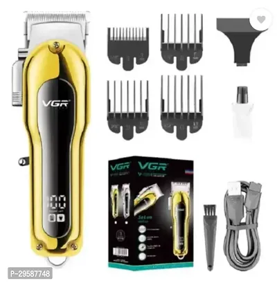 VGR V-680 Professional Hair Clipper with LED Display, Stainless steel, Trimmer 200 min Runtime 4 Length Settings  (Gold)-thumb0