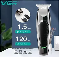 VGR V-030 Professional Cord  Cordless Rechargeable T-Blade Hair Trimmer for Men with 100 min Runtime (Black)-thumb4