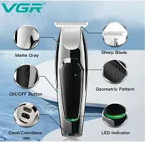 VGR V-030 Professional Cord  Cordless Rechargeable T-Blade Hair Trimmer for Men with 100 min Runtime (Black)-thumb2