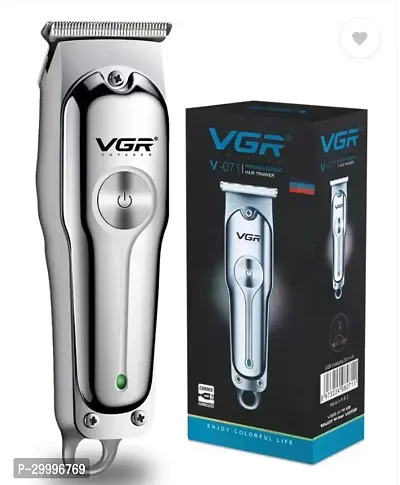 VGR V-071 Cordless Professional Hair Clipper Trimmer 120 min Runtime 4 Length Settings  (Silver)-thumb0