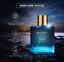 Bella-Vita Luxury Skai Aquatic Unisex Eau De Cologne with Bergamot, Lavender  Patchouli|Premium, Long Lasting Woody Fragrance for Men  Women, 100 ML-thumb1