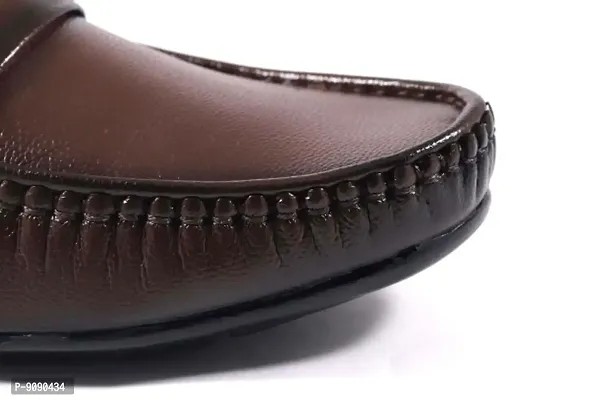 Classy Synthetic Solid Loafers for Men-thumb4