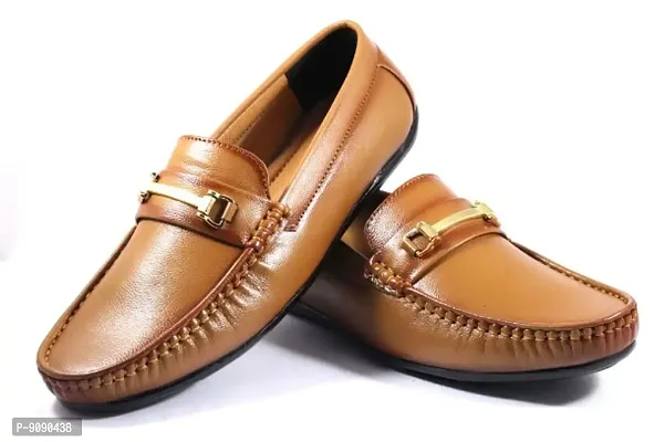 Classy Synthetic Solid Loafers for Men-thumb0