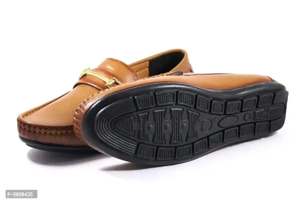 Classy Synthetic Solid Loafers for Men-thumb2