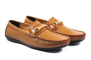 Classy Synthetic Solid Loafers for Men-thumb2