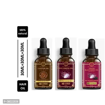 Happytree Organics Red Onion Oil+  Castor Oil + Onion and ginger Oil-thumb0