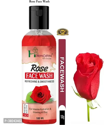 Natural Glow Rose Face Wash   All Skin Type