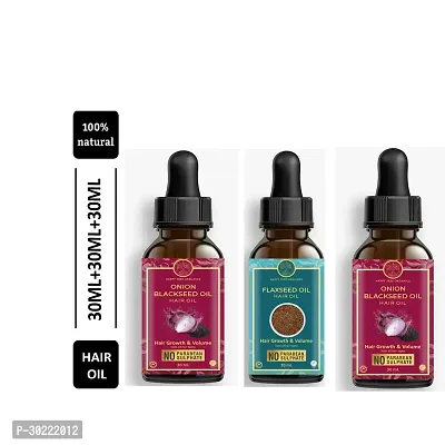 Happytree Organics Flaxseed Oil+  Onion Blackseed Oil + Onion Blackseed Oil-thumb0