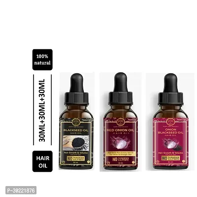 Happytree Organics Red Onion Oil+  Blackseed Oil + Onion Blackseed Oil