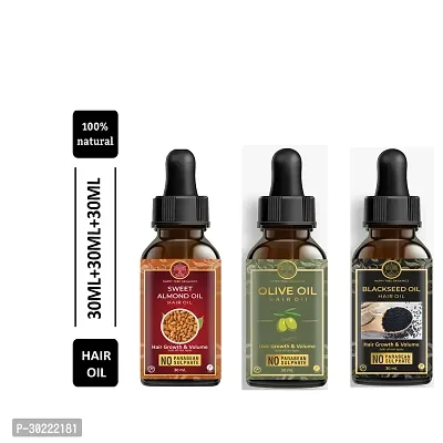 Happytree Organics Olive Oil+  Sweet Almond Oil + Blackseed Oil-thumb0