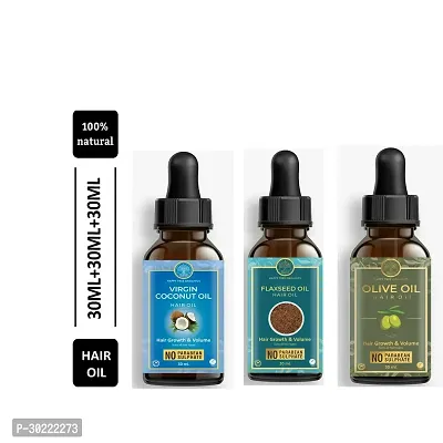 Happytree Organics Flaxseed Oil+  Virgin Coconut Oil Oil + Onion Blackseed Oil-thumb0