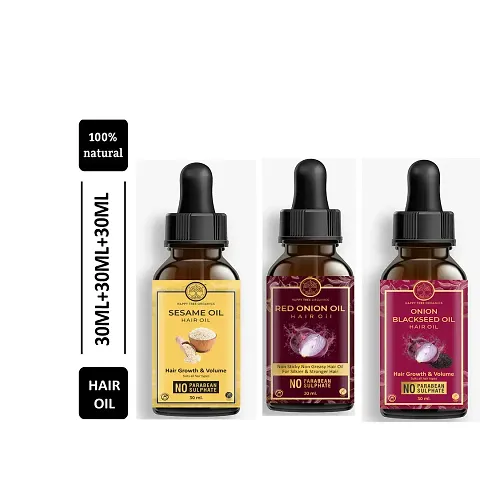 Happy Tree Organics Hair Oil (Pack Of 3)