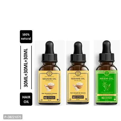 Happytree Organics Sesame Oil+  Sesame Oil + Neem Oil-thumb0