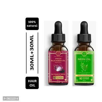 Happytree Organics Onion Blackseed Oil and Neem Oil 30 ml each-thumb0