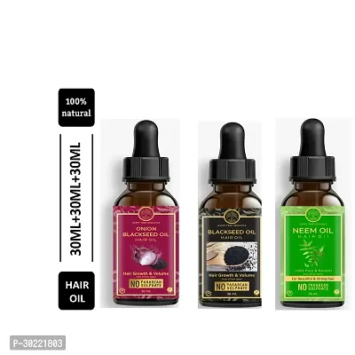 Happytree Organics Onion Blackseed Oil+  Blackseed Oil + Neem Oil-thumb0