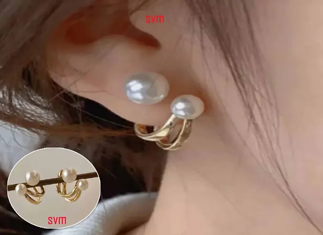 Trendy Alloy Pearl Studs For Womens