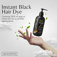 Organic Shampoo Herbal 3 in 1 Hair Dye Instant Black Hair Shampoo Men Women_09  (300 ml)-thumb1