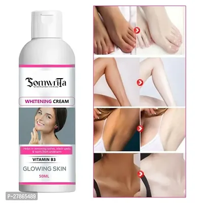 SOMWRITA Whitening Cream For Advanced Whitening  Brightening, Lightening Cream, Remove dark spot,remove acne,natural whitening PACK OF 1(50gm)-thumb0