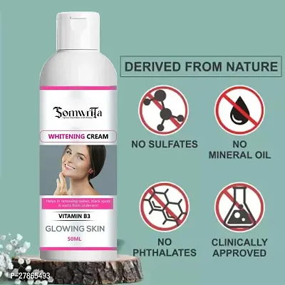 SOMWRITA Whitening Cream For Advanced Whitening  Brightening, Lightening Cream, Remove dark spot,remove acne,natural whitening PACK OF 1(50gm)-thumb0