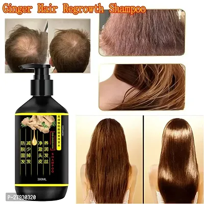 Black Ginger Hair Dye Instant Hair Growth Shampoo / Black Ginger Anti-Dandruff Shampoo For Healthy Scalp  Hair / Daily Use Shampoo / Damage Repairs / Scalp Nourishing Black Ginger Shampoo for Hair Gr-thumb0