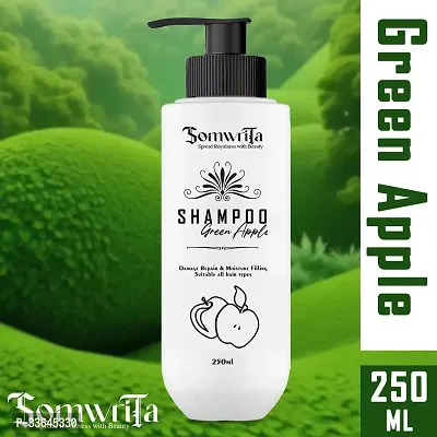 Somwrita Green Apple Shampoo For Damage Repair 250ml