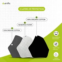 Airific 2.0 N95, FFP2 Washable and Reusable Mask for Adults | Tested at International Labs Nano Technology Filter (Medium+, Ixora)-thumb3