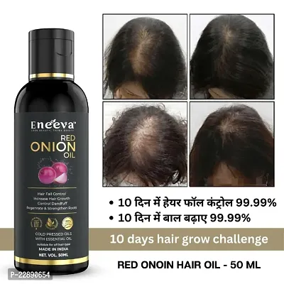 Eneeva Red Onion Hair oil For Hair Fall Control | Hair Growth Oil | Hair Regrowth Oil | Onion Hair Oil |Ayurveda hair Oil| Hair Oil | Oil | red onion hair oil | adivasi oil-thumb0