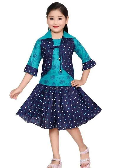 Stylish Net Frocks For Kids Girls, Pack Of 1