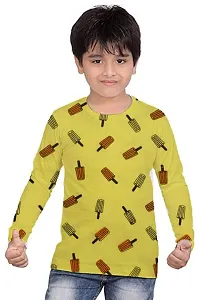 CRAZYON Boys AOP FULSLEEVE T-Shirts Pack of (3) (5-6 Years, GRO)-thumb1