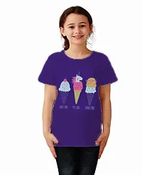 CRAZYON GIRLS PRINTED T-SHIRTS STYLE (2) PACK OF (4)-thumb4
