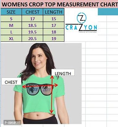 CRAZYON LADIES CROP TOP HALF SLEEVE T-SHIRTS PACK OF (1) (BEIGE)-thumb3