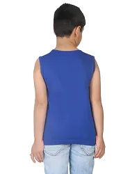 CRAZYON BOYS SLEEVELESS T-SHIRTS P(1) (BLUE)-thumb1