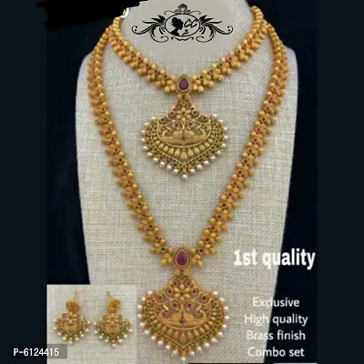 Traditional Alloy Pearl Work Jewellery Set For Women